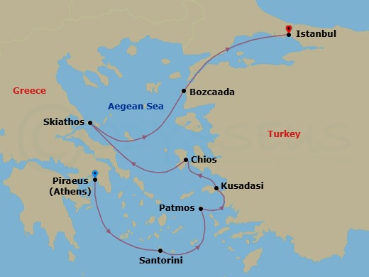 Athens To Istanbul Route Map