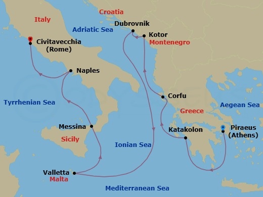 Sojourn Through History Route Map