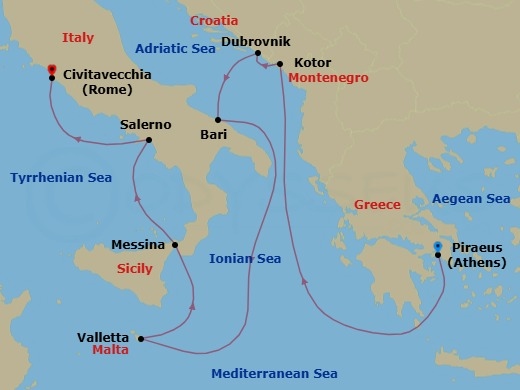 Italian Grace Route Map