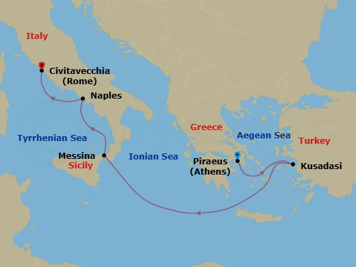 Journey To Antiquities Route Map