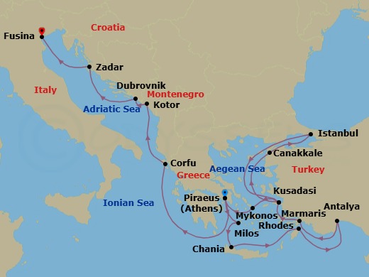 Through The Ages Route Map