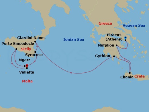 Mediterranean Crossroads Route Map