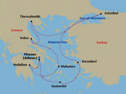 Athens To Athens Route Map