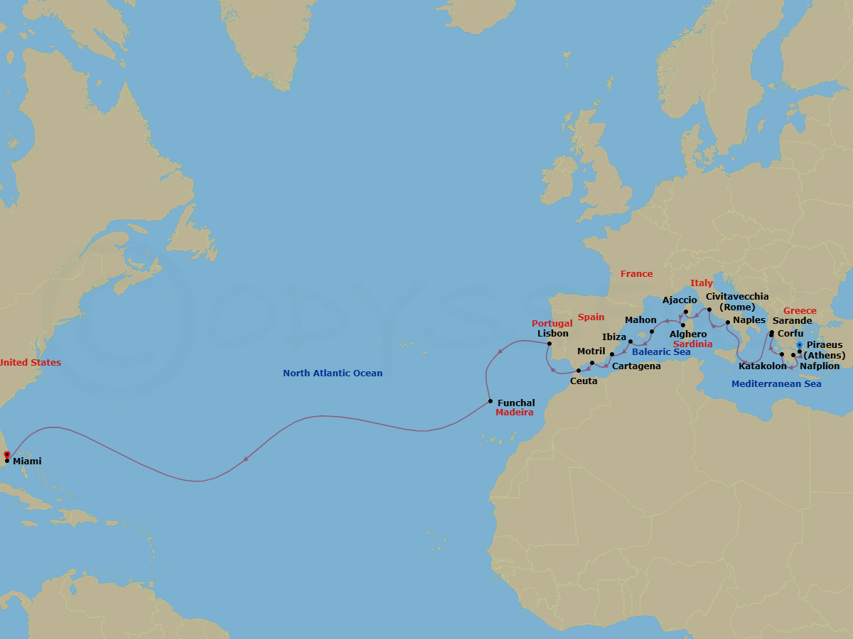 Cruise Route Map
