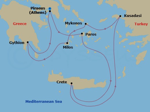 Athens To Athens Route Map