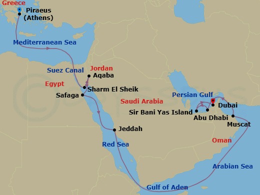 Cruise Route Map