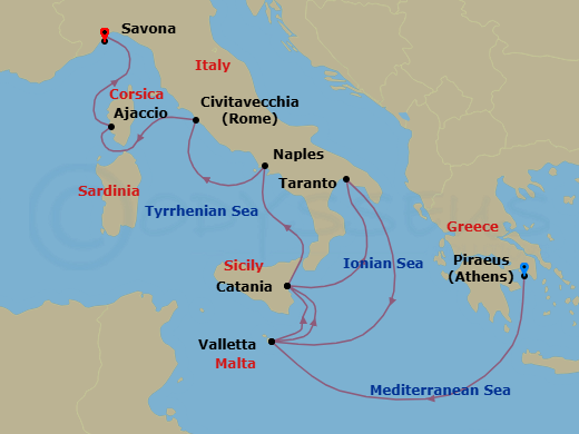Cruise Route Map