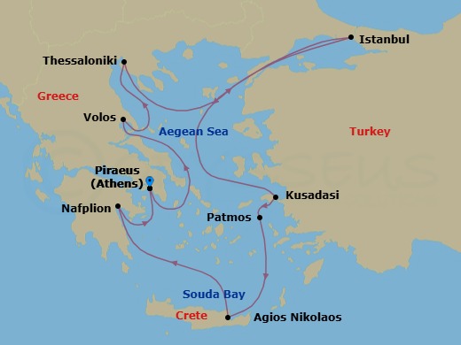 Athens To Athens Route Map