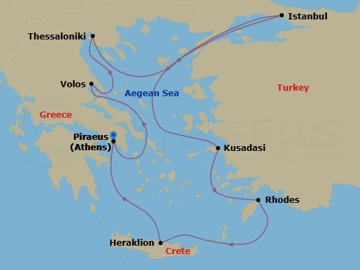 Athens To Athens Route Map