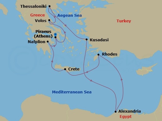 Athens To Athens Route Map