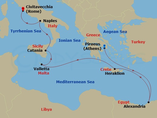 Cruise Route Map