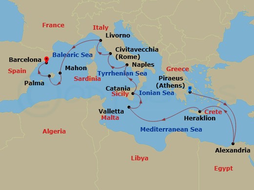 Cruise Route Map