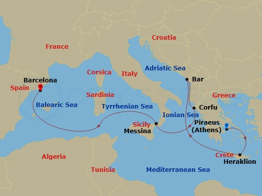 Cruise Route Map