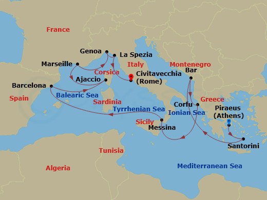 Cruise Route Map