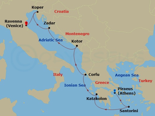 Cruise Route Map