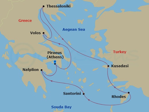 Luxury Cruise Connections - Itinerary: Greek Odyssey, Viking Ocean ...