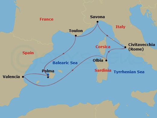 Cruise Route Map