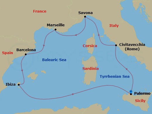 Cruise Route Map