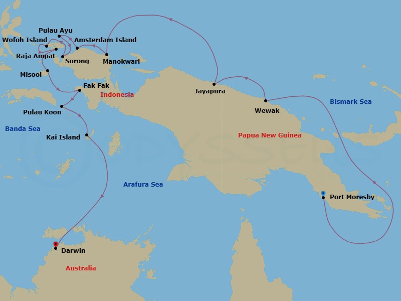 Discover The Heart Of The Pacific Route Map