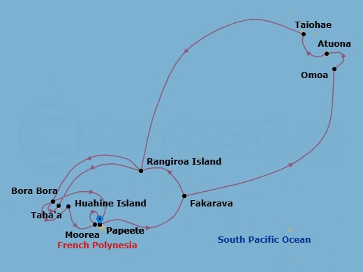 Star Collector: Comprehensive Tahiti & Marquesas Adventure Route Map