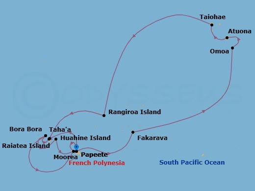 Star Collector: Comprehensive Tahiti & Marquesas Adventure Route Map