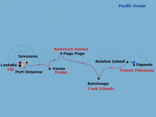 Isles Of Degei Route Map