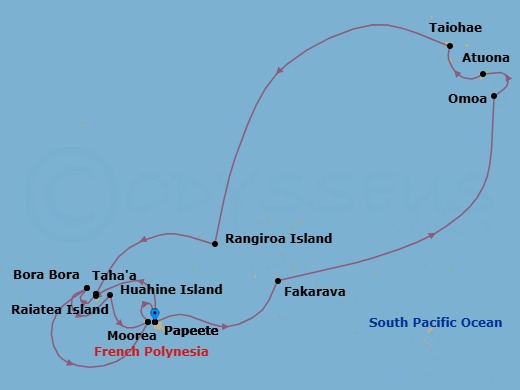 Star Collector: Comprehensive Tahiti & Marquesas Adventure Route Map