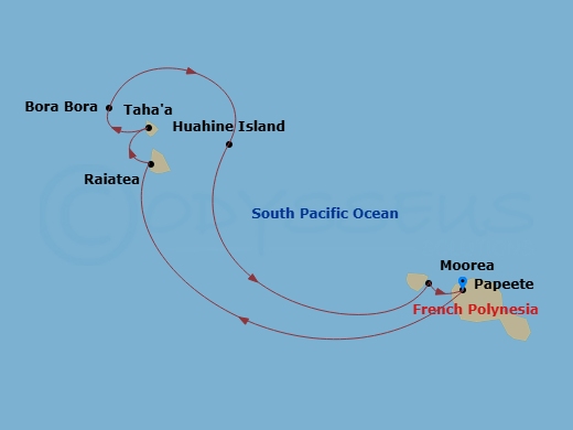 Dreams Of Tahiti Route Map