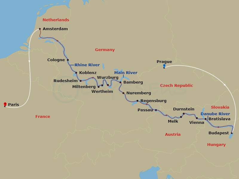 Itinerary Map