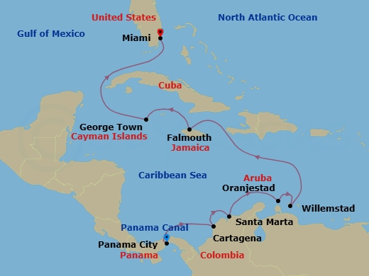 Cruise Route Map