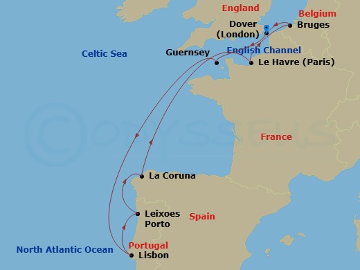 Journeys - 11-Day Eclipse Route Map