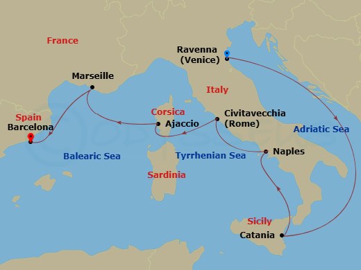 Cruise Route Map