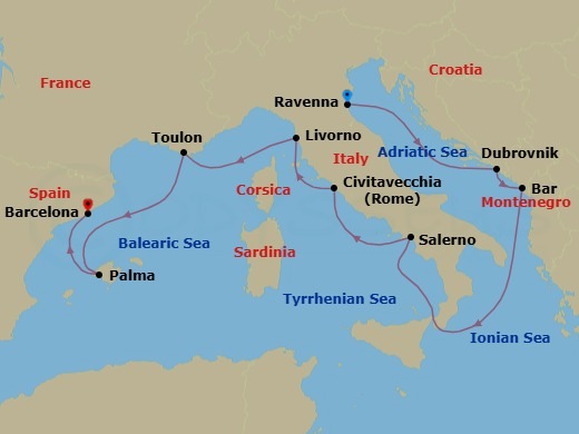 Cruise Route Map