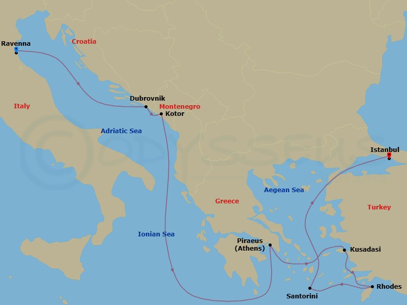 Cruise Route Map