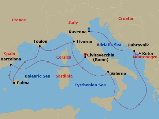 Cruise Route Map