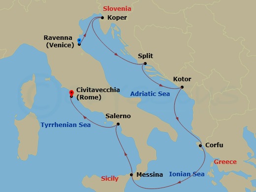 Cruise Route Map