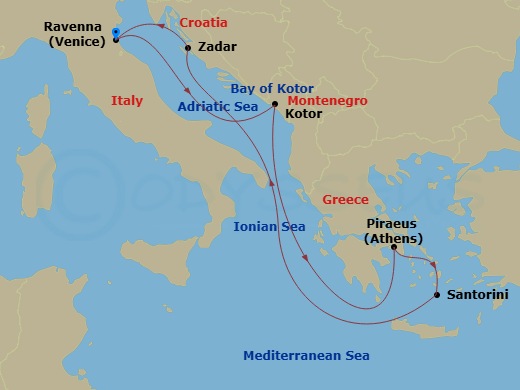 Cruise Route Map