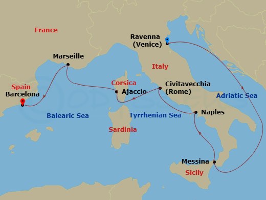 Cruise Route Map