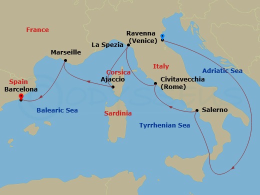 Cruise Route Map
