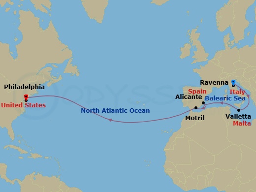 Repo - Transatlantic Route Map