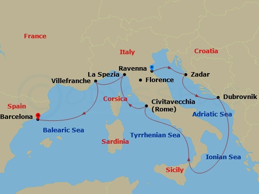 Cruise Route Map