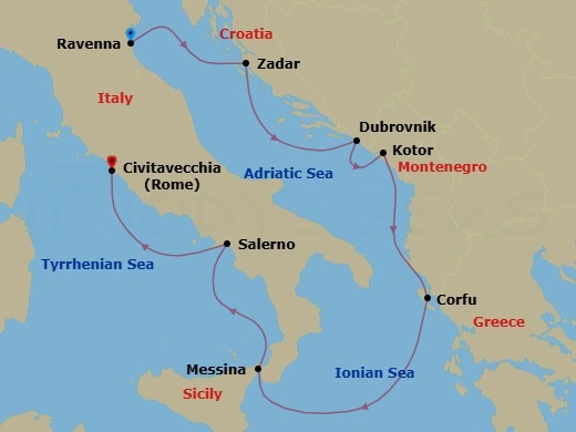 Cruise Route Map