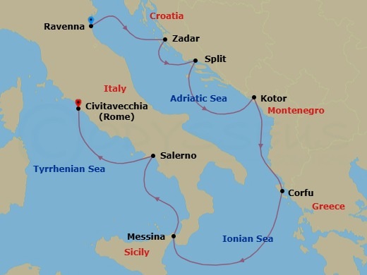 Cruise Route Map