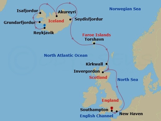 Crowned Coastlines Route Map