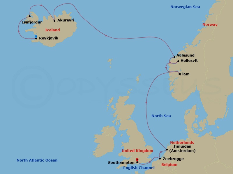 Cruise Route Map