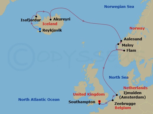 Cruise Route Map