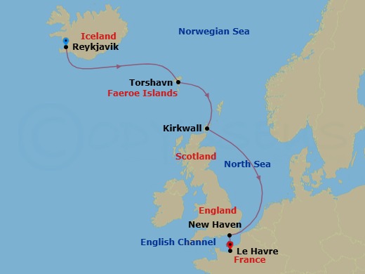 Baltic & Northern Europe Route Map