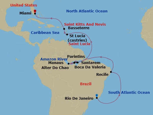 Secrets Of The Selva Route Map