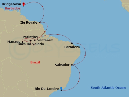 Rio De Janeiro To Bridgetown