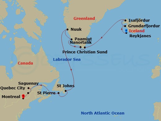 Cruise Route Map
